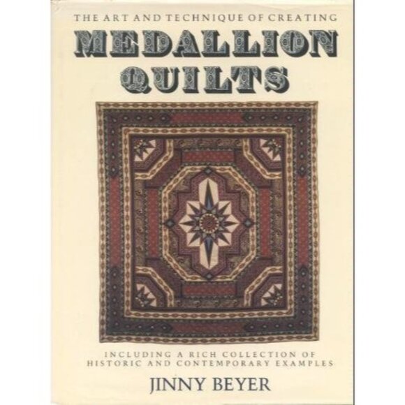 The Art Techniques Creating Medallion Quilts Book Patterns Jinny Beyer Hardbound - Picture 1 of 12